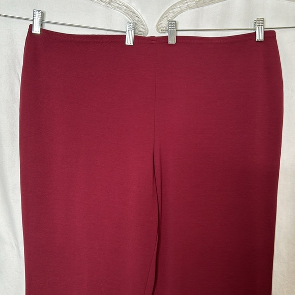 Fashion Bug Stretch Burgundy Pull On Pants Size 26-28 - Picture 3 of 10